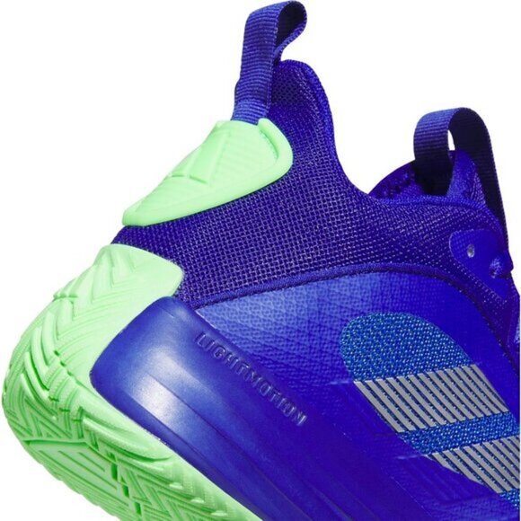 ⚡Adidas Men Lucid Blue/Silver Metallic/Lime Burst Lightweight MESH Shoes - Picture 7 of 8